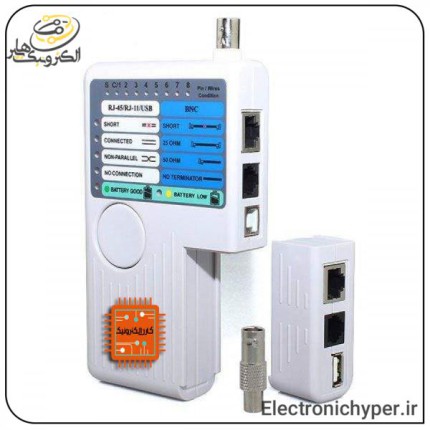 تستر کابل شبکه و یو اس بی USB, RJ45, RJ11 ,BNC
