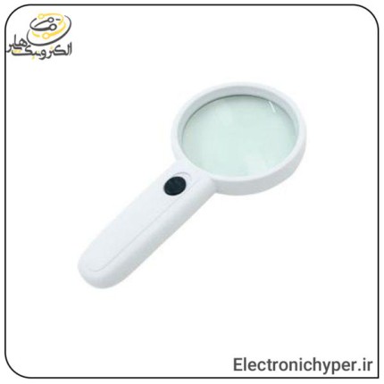 ذره بین دستی مدل MG6B-4 بزرگنمایی 4X دارای دو عدد LED