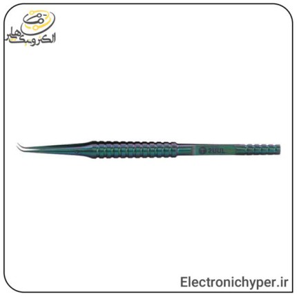 پنس سر کج تیتانیوم 02UUL مدل Ti02 Tweezers نوک تیز و مناسب تعمیرات قطعات ریز برد موبایل