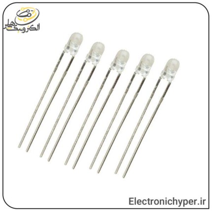 لامپ LED رنگ سفید 3 میلمیتری (بسته 10 عددی)