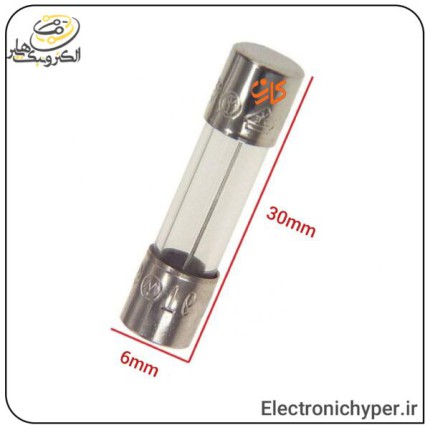 فیوز شیشه ای 25 آمپر-30 میلیمتر [F25A] (بسته 10 عددی)