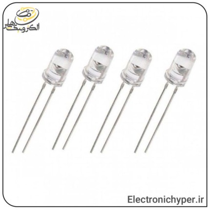 لامپ LED لیزری رنگ آبی 5 میلمیتری (بسته 10 عددی)