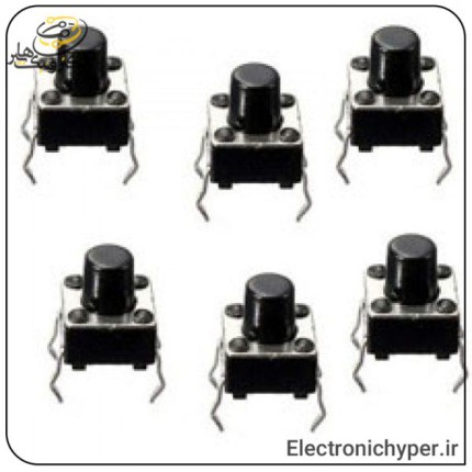 تک سوئیچ 4 پین 7*6*6 (بسته 10 عددی)
