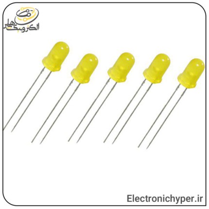 لامپ LED رنگ زرد 5 میلمیتری (بسته 10 عددی)