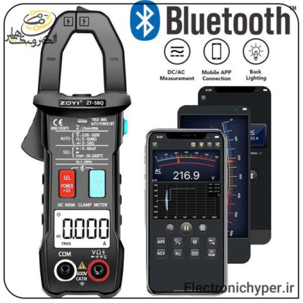 کلمپ متر بلوتوثی زویی مدل ZOYI ZT-5BQ