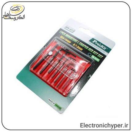 مجموعه 7 عددی آچار آلن مینیاتوری پروسکیت مدل Proskit 8PK-022