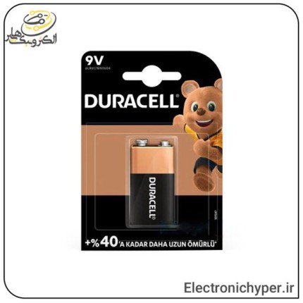 باتری کتابی آلکالاین ۹ ولت Duracell