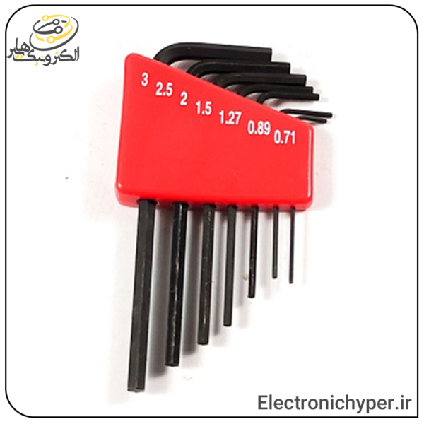 آچار آلن کوتاه واستر تایوان مدل VASTER VH030 (مجموعه 7 عددی)