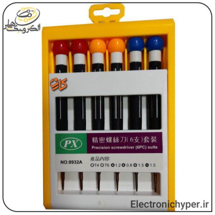 ست پیچ گوشتی 6 عددی px