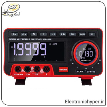 مولتی متر رومیزی به همراه اسپیکر بلوتوثی زویی مدل ZOYI ZT-5566